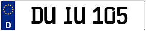 Truck License Plate